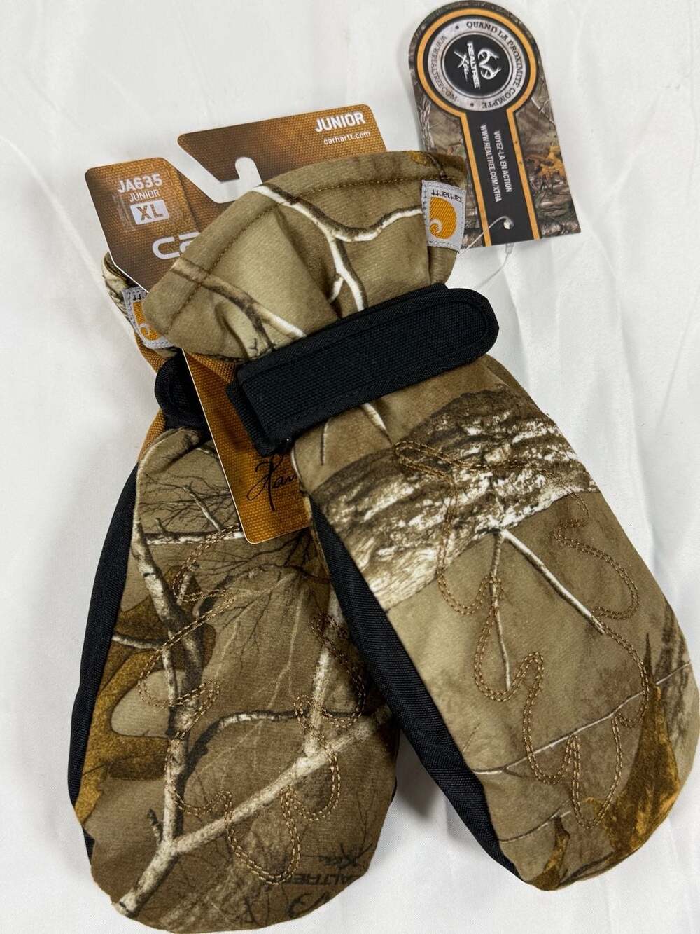 Carhartt Realtree Junior Camo Hunting Mittens XL